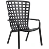 Image de NARDI - Fauteuil empilable Folio - Noir - Résine de fibre de verre - Designer Raffaello Galiotto