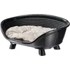 Image de Panier pour chien avec coussin relax Ferplast Throne Noir 61,5x45x26 cm 70104017
