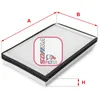 Image de Filtre d'habitacle (filtre à pollen) SOFIMA S3033C