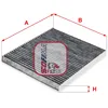 Image de Filtre d'habitacle (filtre à pollen) SOFIMA S4256CA