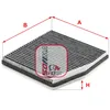 Image de Filtre d'habitacle (filtre à pollen) SOFIMA S4262CA
