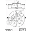 Image de Disque de frein BREMBO Max 09.5570.75, avant, rainuré, ventilé, 1 pièce