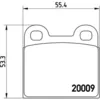 Image de Jeu de plaquettes de frein BREMBO P 06 001