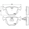 Image de Jeu de plaquettes de frein BREMBO P 06 020, arrière