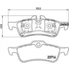 Image de Jeu de plaquettes de frein BREMBO P 06 032, arrière