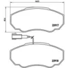Image de Jeu de plaquettes de frein BREMBO P 23 091, avant