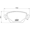 Image de Jeu de plaquettes de frein BREMBO P 24 059, arrière