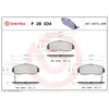 Image de Jeu de plaquettes de frein BREMBO P 28 034, avant