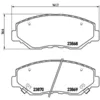 Image de Jeu de plaquettes de frein BREMBO P 28 035, avant