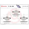 Image de Jeu de plaquettes de frein BREMBO P 28 036, avant