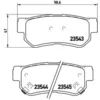 Image de Jeu de plaquettes de frein BREMBO P 30 014, arrière