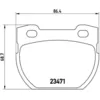 Image de Jeu de plaquettes de frein BREMBO P 44 006, arrière