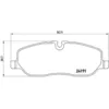 Image de Jeu de plaquettes de frein BREMBO P 44 014, avant
