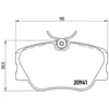 Image de Jeu de plaquettes de frein BREMBO P 50 008, avant
