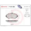 Image de Jeu de plaquettes de frein BREMBO P 50 035, avant