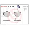Image de Jeu de plaquettes de frein BREMBO P 50 038, avant