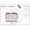 Image de Jeu de plaquettes de frein BREMBO P 50 041, avant
