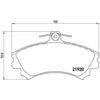 Image de Jeu de plaquettes de frein BREMBO P 50 055, avant