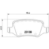 Image de Jeu de plaquettes de frein BREMBO P 50 058, arrière