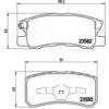 Image de Jeu de plaquettes de frein BREMBO P 54 031, arrière