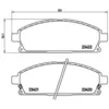 Image de Jeu de plaquettes de frein BREMBO P 56 040, avant