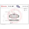 Image de Jeu de plaquettes de frein BREMBO P 61 057, avant