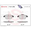 Image de Jeu de plaquettes de frein BREMBO P 61 076, avant