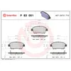 Image de Jeu de plaquettes de frein BREMBO P 83 051, avant