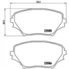 Image de Jeu de plaquettes de frein BREMBO P 83 055, avant