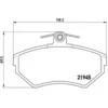 Image de Jeu de plaquettes de frein BREMBO P 85 032, avant