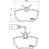 Image de Jeu de plaquettes de frein BREMBO P 85 046, arrière