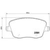Image de Jeu de plaquettes de frein BREMBO P 85 057, avant
