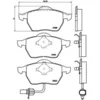 Image de Jeu de plaquettes de frein BREMBO P 85 060, avant