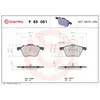 Image de Jeu de plaquettes de frein BREMBO P 85 061, avant