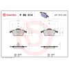 Image de Jeu de plaquettes de frein BREMBO P 86 014, arrière