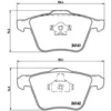 Image de Jeu de plaquettes de frein BREMBO P 86 018, avant