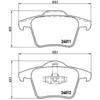 Image de Jeu de plaquettes de frein BREMBO P 86 019, arrière