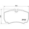 Image de Jeu de plaquettes de frein BREMBO P A6 023, arrière