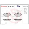 Image de Jeu de plaquettes de frein BREMBO P 06 037, arrière