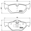 Image de Jeu de plaquettes de frein BREMBO P 06 038, arrière