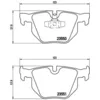 Image de Jeu de plaquettes de frein BREMBO P 06 039, arrière