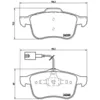 Image de Jeu de plaquettes de frein BREMBO P 23 103, avant