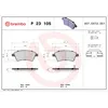Image de Jeu de plaquettes de frein BREMBO P 23 105, avant