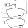 Image de Jeu de plaquettes de frein BREMBO P 23 108, avant