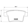 Image de Jeu de plaquettes de frein BREMBO P 24 063, arrière