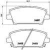 Image de Jeu de plaquettes de frein BREMBO P 28 037, avant