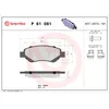 Image de Jeu de plaquettes de frein BREMBO P 61 081, avant