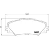 Image de Jeu de plaquettes de frein BREMBO P 83 071, avant