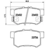 Image de Jeu de plaquettes de frein BREMBO P 28 039, arrière
