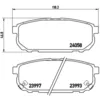 Image de Jeu de plaquettes de frein BREMBO P 30 023, arrière